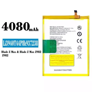 Battery Li3940T44P8h937238 for ZTE Blade Z Max Z982