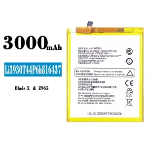 Battery Li3930T44P6h816437 for ZTE Blade X/Z965
