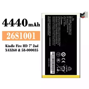 Battery 26S1001 for Amazon Kindle Fire HD 7"2nd/58-000035