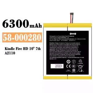 Battery 58-000280 for Amazon Kindle Fire HD 10" 7th/A2110