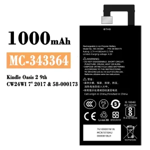 Battery MC-343364 for Amazon Kindle Oasis 2 9th /58-000173