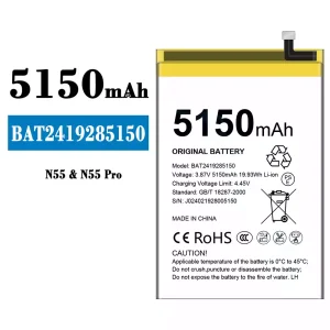 Battery BAT2419285150 for Doogee N55/N55 Pro