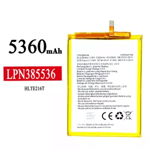 Battery LPN385536 for Hisense HLTE216T