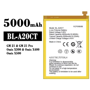 Battery BL-A20CT for General Mobile GM 21/GM 21 Pro/Omix X300/Omix X400/Omix X500
