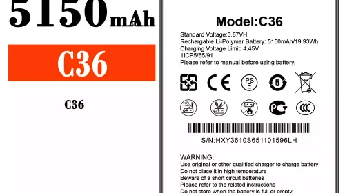 Battery for Oukitel C36