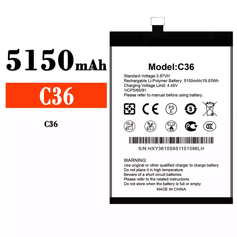 Battery for Oukitel C36