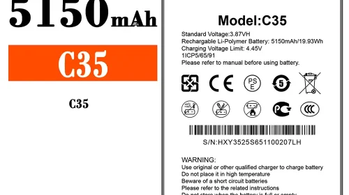 Battery for Oukitel C35