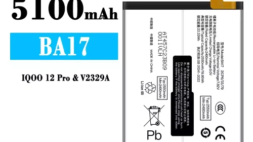 Battery BA17 for IQOO 12 Pro/V2329A