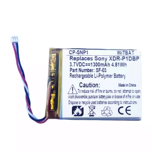 New Headphone battery for Sony XDR-P1DBP,Sony SF-03