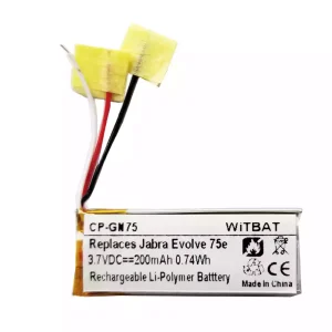 New Headphone battery for Jabra HSC100W,Evolve 75e,AHB621333H