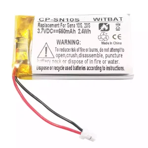 New Headphone battery for Sena 10S,20S,Sena 30K SP46,Sena Tufftalk Lite,Sena 10S-01,Sena 20s-01,Sena 20s evo,Sena 30K-01D,802540