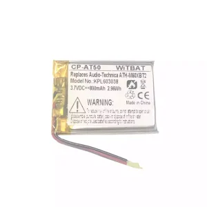 New Headphone battery for Audio-Technica ATH-M50XBT2,ATHM50XBT,ATH-DSR9BT,ATH-DSR7BT,ATH-SR6BT,ATH-SR5BT,SR5BTBK,SR5BTWH,ATH-AR3BT