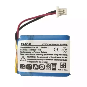 New Headphone battery for Bang & Olufsen EarSet 2,56416201016