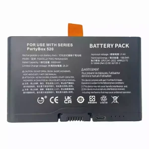 New Bluetooth speaker battery for JBL PartyBox 520,FG6CELL21700G