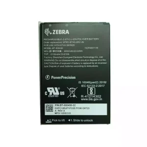 New original battery for ZEBRA BT-000455 BTRY-ET4X-8IN1-IN
